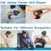 Weighted 3D Eye Sleeping Mask | Patented Design for 100% Blackout | Comfort Lightweight Washable | Men Women | Blue - Buy Online on GoSupps.com