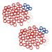 Feriany Silicone Finger Rings for All Scissors 100 Pieces
