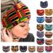 JSGHGDF African Headband Yoga Sports Workout Hairband Boho Print Hairband Wide Elastic Headband Stretchy Headwrap for Women Girl 6 - Buy Online on GoSupps.com