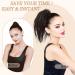 PORSMEER Claw Clip Ponytail Hair Extension - Short Black 10 inch Tousled Updo Bun for Women - Buy Online on GoSupps.com