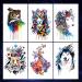 Oottati 12 Sheets Large Temporary Tattoos - Flower Arm Watercolor Designs for Men and Women - Buy Online on GoSupps.com