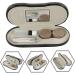 Buy Fondotin Dual-Purpose Collapsible Glasses Case Set - Fashionable Travel Contact Lens & Sunglasses Holder - PU Leather 15.8x7.4cm | International Shipping Available - Buy Online on GoSupps.com