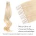Buy Ash Platinum Blonde #60 Real Hair Tape In Extensions - 20 Pieces 50g Semi-Permanent Remy Human Hair - Buy Online on GoSupps.com