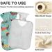 Hot Water Bottle with Dachshund Cover | 2L Heating Bag for Pain Relief & Hand Warming - Buy Online on GoSupps.com