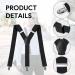 Clundoo Extra Strong Braces for Men & Women - 3.5 cm Wide Elastic with 3 Metal Clips - Adjustable Rush Carrier - Buy Online on GoSupps.com