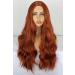 PORSMEER Auburn Red Brown Long Curly Wig for Women | Natural Copper Synthetic Hair | Perfect for Cosplay & Parties - Buy Online on GoSupps.com