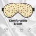Watercolor Bee Sleep Mask | Soft Eye Mask with Adjustable Strap | Comfortable Honeycomb Design for Travel & Home Use - Buy Online on GoSupps.com