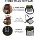 Tomtary Dog Treat Pouch Durable Black Large Dog Treat Bag with Adjustable Shoulder Strap Waist Belt and Clip Puppy Training Walking Bag with Poop Bag Multi Pocket Easily Carrying Food Toys - Buy Online on GoSupps.com