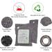 Bamboo Charcoal Air Purification Bags - Activated Carbon Odor Absorbers for Home Car & Pets | Odor Eliminator (8 x 100g - Buy Online on GoSupps.com