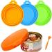 EACTEL Pet Food Can Tops Pet Can Tin Lids Set Of 3 Silicone Pet Can Covers Storage Can Tin Covers Lid Top Cat Dog Food Cover Standard Size For Dog Cat Can Food Random Color - Buy Online on GoSupps.com