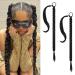 REECHO DIY Braid Ponytail Extension 2 Pack Long Straight Wrap Around Ponytail Hair Extensions Natural Soft Synthetic Hairpieces for Women - Black 140g 26Inch-140g(Pack of 2) Black
