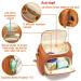 Beaulyn Leather Diaper Bag Backpack - 5-in-1 Travel & Tote w/Changing Pad | Large Capacity Brown - Buy Online on GoSupps.com
