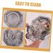 FRCOLOR Crystal Glass Manicure Cup Dappen Dish Zinc Alloy Nail Manicure Tools - Buy Online on GoSupps.com