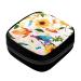 GIAPB Period Bag Sanitary Napkin Storage Bag Pad Holder for Period Makeup Pouch Bird Sunflower Flowers Color1679