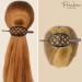 Parcelona French Criss Cross Tortoise Shell Brown Cellulose Acetate Chignon Bun Cover - Made in France Ponytail Holder Hair Pin for Women - Buy Online on GoSupps.com