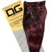 Dreamgirl 14 inch Colour 1B/BUR Clip On Hair Extensions