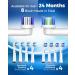 Rotating Electric Toothbrush for Adults with 8 Brush Heads (2 Types) 4 Modes Deep Clean Electric Toothbrush with Rechargeable Power and 2 Min Smart Timer White Clean White - Buy Online on GoSupps.com