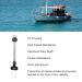 Buy Teamsky LED Anchor Navigation Light - 18-inch All-Round Marine Rear Light 12/24V 3W Boat Light with 2-Seamile Visibility for International Shipping - Buy Online on GoSupps.com
