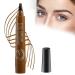 Generic 2024 New Waterproof Brow Pencil with Micro-Fork Tip Magic Eyebrow Pencil 3D Waterproof Microblading Eyebrow Pen (Light Brown)