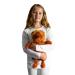 LIVIVO Large Hot Water Bottle with Animal Style Microfiber Fleece/Knitted/Faux Soft Removable and Washable Cover - Quick Heat and Comforting Pain Relief (1L Lion) 1L Lion