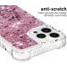 Buy Tivenfezk Nadoli Glitter Drive Sand Shell for iPhone 15 Pro Max - Shockproof TPU Bumper Transparent Quicksand Case in Rose Gold - Buy Online on GoSupps.com