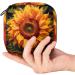 Sunflower Women's Napkin Storage Bag | Portable Period Bag for Girls & Teens | Menstrual Cup Pocket & Breastfeeding Holder - Buy Online on GoSupps.com