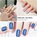 WOKOTO 12 Sheets Blue Series Nail Polish Strips - Solid Nail Stickers & Full Gel Nail Wraps for Women & Girls | Easy Stick-On Nails Kits - Buy Online on GoSupps.com