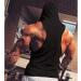 SZKANI Men's Skull Print Sleeveless Fitness Vest Tank Top - Black (Single Dumbbell) - Buy Online on GoSupps.com