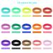 300PCS Toddler Kids Hair Ties - Soft Cotton Ponytail Holders - Elastic Bands for Babies - 1.1 Inch Diameter - 15 Colors by Qarwayoc - Buy Online on GoSupps.com