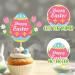 Adorable Happy Easter Egg Cupcake Toppers for Kids Set of 18 - These are bunny decorations that boys and girls will love at Easter parties baby showers and themed birthday parties - SugarGera - Buy Online on GoSupps.com