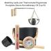 7L Sauna Bucket Sauna Accessory Set Sauna Bucket with Ladle Set with Long Handle Spoon Hourglass Thermometer/Hygrometer Sauna Aromatherapy Oil Cup Kit for Sauna and Spa - Buy Online on GoSupps.com