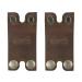 Hide & Groom Set of 2 Double Edge Safety Razor Sheath | Handmade Leather Shaving Travel Cover for Groomsmen | Bourbon Brown - Buy Online on GoSupps.com