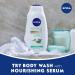 Nivea Refreshing Body Wash with Aloe & Lily - 20 fl oz | Hydrating & Refreshing Clean - Buy Online on GoSupps.com
