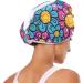 Colorful Hippie Flower Hair Towels 2 Pack | Super Absorbent Quick Dry Hair Turbans for Women & Girls - Buy Online on GoSupps.com