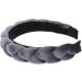 Braid Headband Braided Wig Hair Hoops Hair Ties for Women Headbands for Women Skincare Headband Womens Hair Bands Headbands for Girls Fashion Fabric Women's Elasticity Upholstered Grey - Buy Online on GoSupps.com