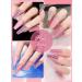 EBANKU 15PCS Dip Powder Nail Starter Kit - 6 Colors Nude Pink Glitter - DIY French Manicure Essential Set - Buy Online on GoSupps.com