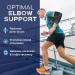 Elbow Compression Sleeve & Brace for Tennis Elbow - Support & Pain Relief | X-Large Black - Buy Online on GoSupps.com