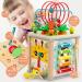 Kidmigo Motoric Cubes | 10-in-1 Wooden Montessori Toys for Kids 1-5 Years | Carrot Harvest Activity Cubes for Early Learning - Buy Online on GoSupps.com