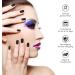 Semi Cured Gel Nail Wraps - 20 Pcs Salon-Quality Manicure Set in Frosted Black with Nail File & Cuticle Stick - UV/LED Lamp Required - Buy Online on GoSupps.com