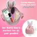 Exam Gifts - Pink Velvet Bag with Bunny Ears Including Lemon Meringue Pie Bath Dust Girls Bath Bombs x3 and Yellow Duck Soap Bath Set - Buy Online on GoSupps.com