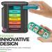 Weekly Pill Organizer with 1 Dispenser & 7 Stackable Compartments - 4 Times-a-Day (Morning, Noon, Evening, Bedtime) - Black - Buy Online on GoSupps.com