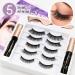 Buy Magnetic Eyelashes with Eyeliner Kit - 5 Pairs Reusable 3D False Lashes with Tweezers | No Glue Needed International Shipping Available - Buy Online on GoSupps.com