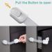 Child Safety Cupboard & Drawer Locks - Lookka 3M Adhesive Adjustable Strap 12 Pack - Childproof Kitchen Security - Buy Online on GoSupps.com