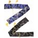 FLURSAILE 2pcs Sword Bag 51inch Synthetic Silk Katana Bag Sword Cover Carrying Case For Samurai Swords Plum Blossom Black & Blue - Buy Online on GoSupps.com