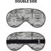 Dragonflies Grey Print Unisex Sleep Mask | Double-Sided Eye Mask for Sound Sleep & Skin Care - International Shipping - Buy Online on GoSupps.com