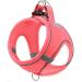 Joyal dog harness reflective soft padded dog dishes air-mesh breathable breast dishes for small medium-sized dogs L pink L-breast: 47-55cm pink
