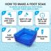 Djowyh Pool Foot Bath Portable Pool Foot Bath Multifunctional Inflatable Foot Basin Blue Foot Bath for Home Spa Portable Sink for Yard Beach Camping Pool Foot Sink - Buy Online on GoSupps.com