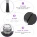 Gatuida Lot de 10 Flacons Vernis Ongles 10 Ml Verre Noir Mat Forme Aplatie Bouchon et Pinceau Outil Rangement Manucure pour Nail Art et Accessoires Beaut Ongles - Buy Online on GoSupps.com