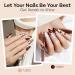 Modelones Hema Free Nude Gel Nail Polish Set 6 Colors Fall Nude Gel Polish Skin Tone Neutral Brown Pink Glitter Shimmer Nude Nail Polish Soak Off All Season Manicure Nail Art DIY Gifts Neutral Brown Shimmer - Buy Online on GoSupps.com