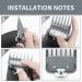 Wahl Clipper Guards Premium - 10 Cutting Lengths from 1/8 to 1 - Fits All Full Size Wahl Clippers - Pack of 10 - Grey - Buy Online on GoSupps.com